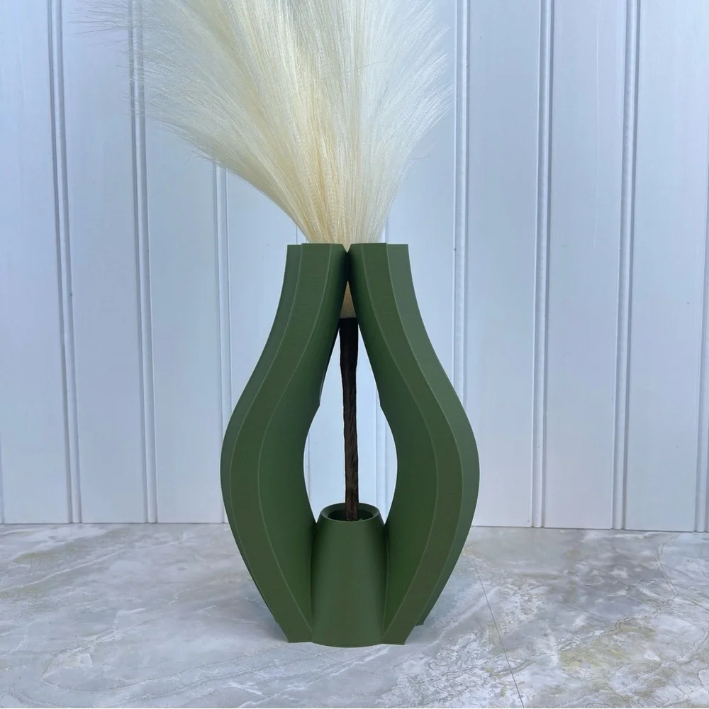 Unique Modern Vase, The Krono Vase, Flower Vase, Dried Flowers